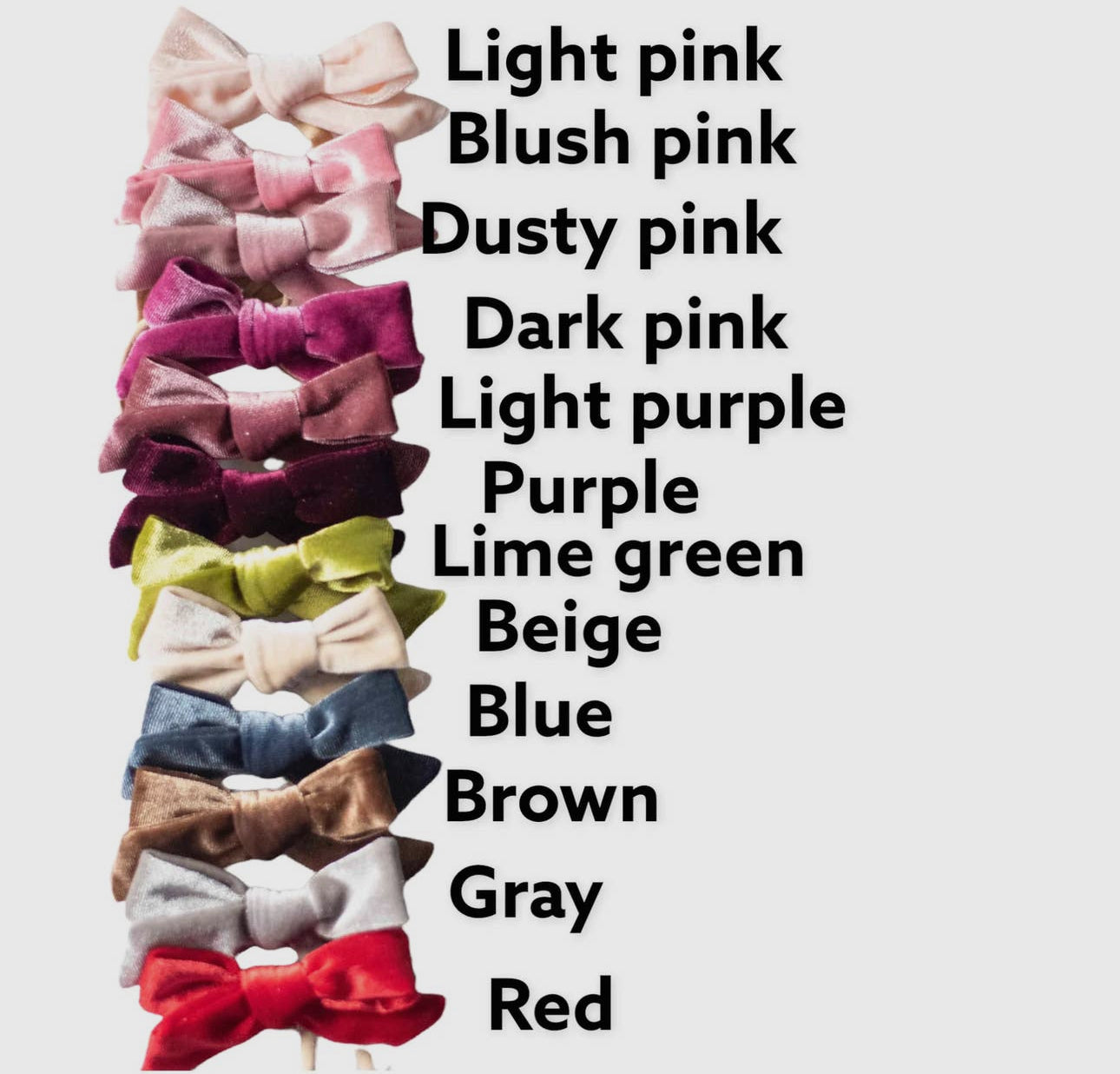 Velvet Baby Bow
