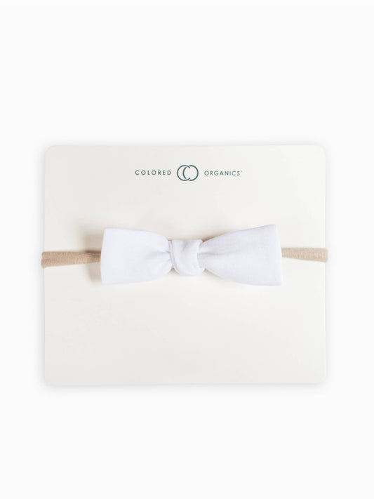 Dainty Bow Headband - White