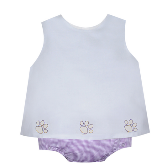 Paw Print Diaper Set