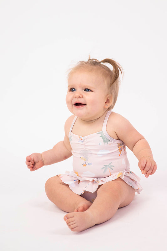 Pink Seaside Safari Swimsuit