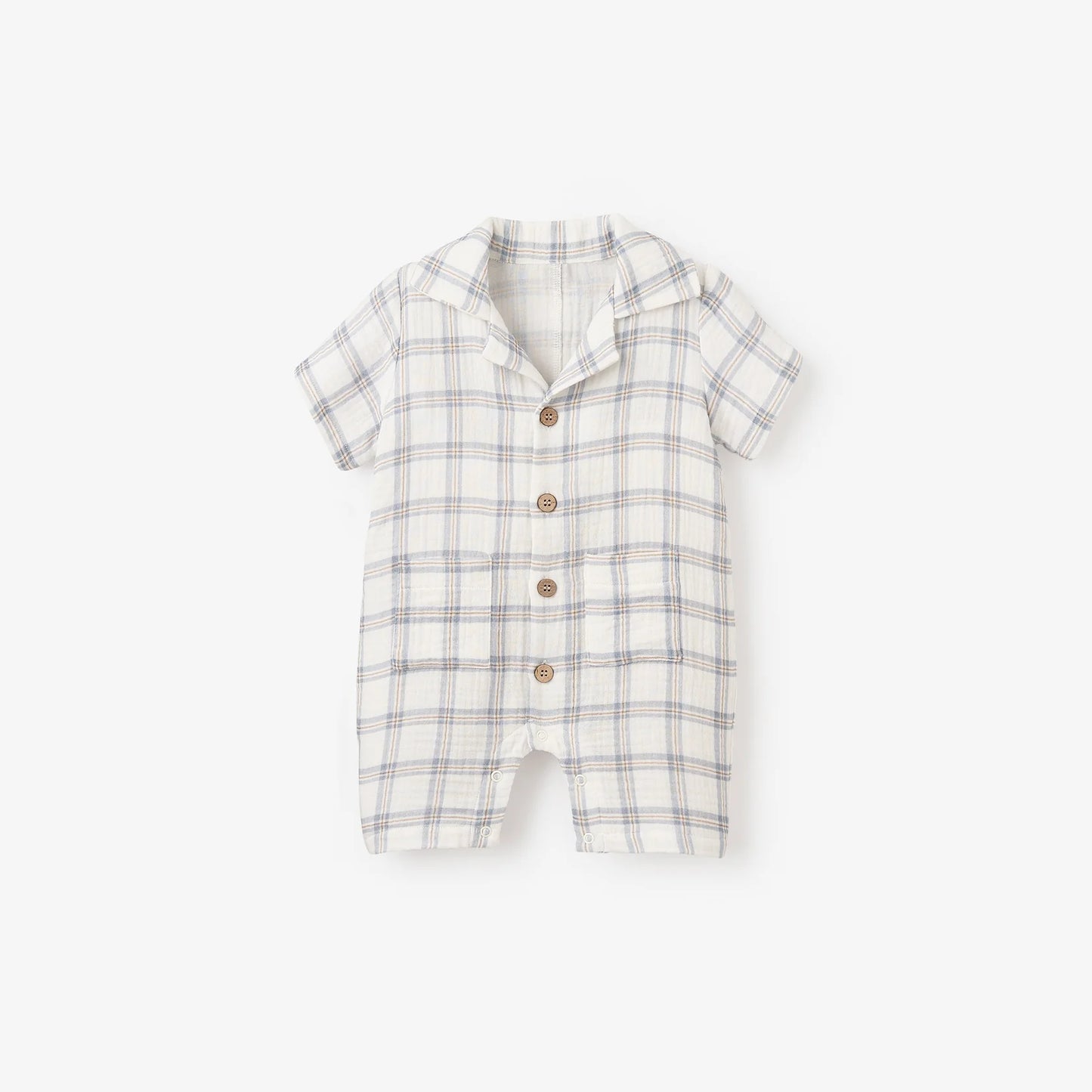 Plaid Organic Muslin Shortall