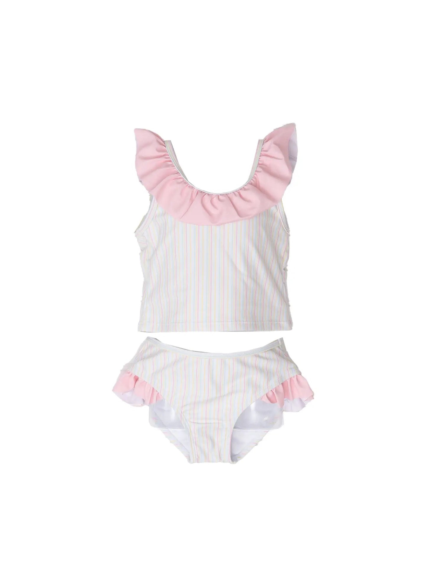 Seacrest Pastel Stripe Two-Piece Swimsuit