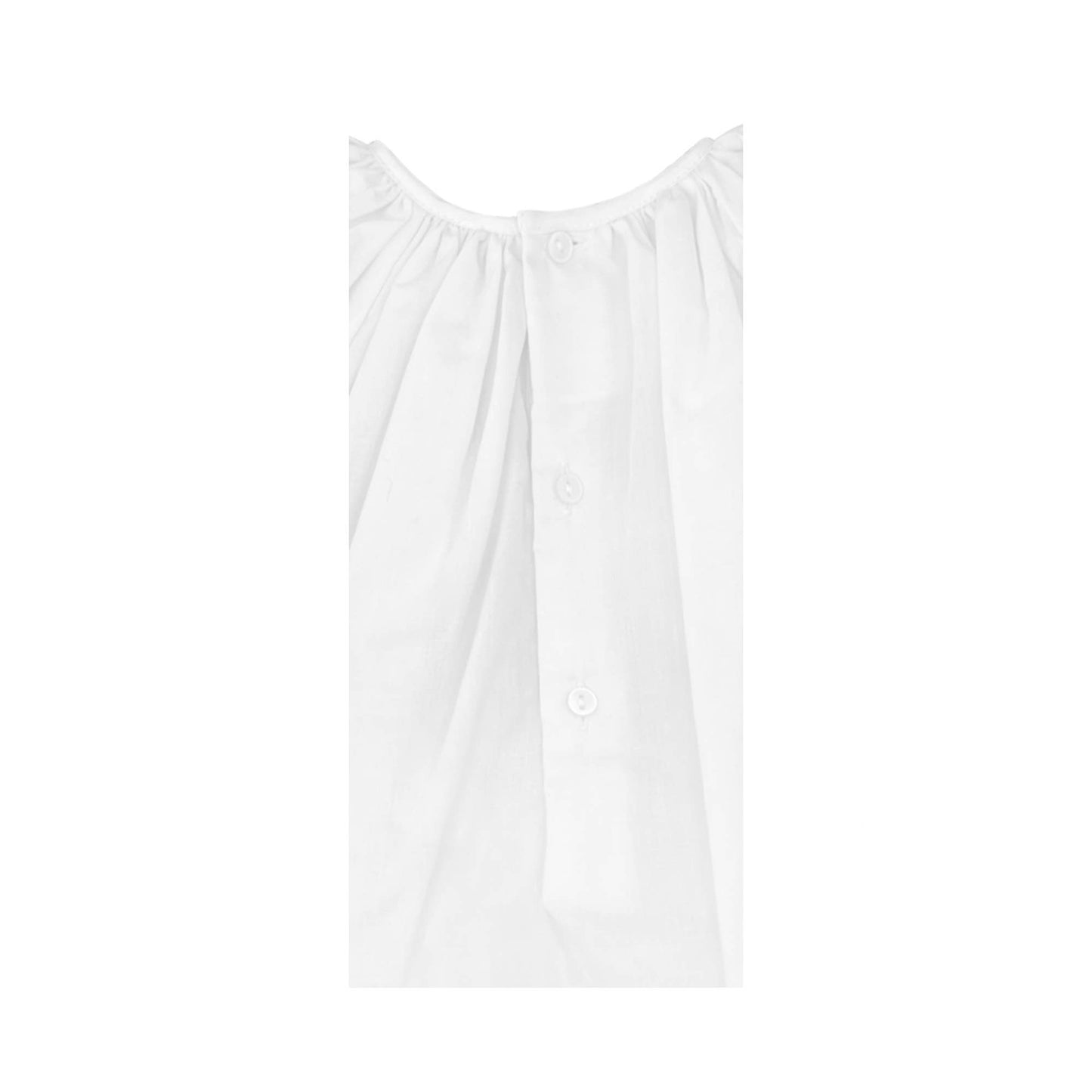 Daygown with Raglan Sleeves and Embroidered Hem