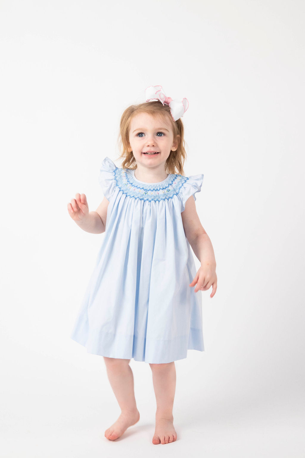 Blue Smocked Gown