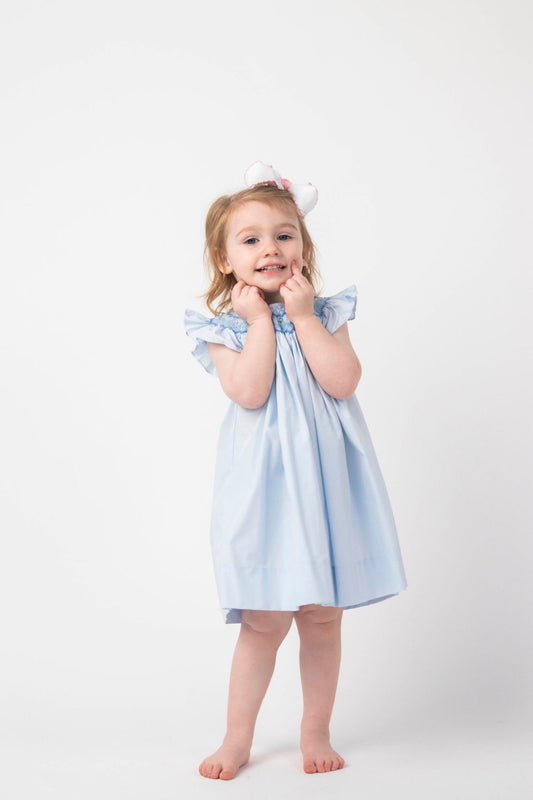 Blue Smocked Gown